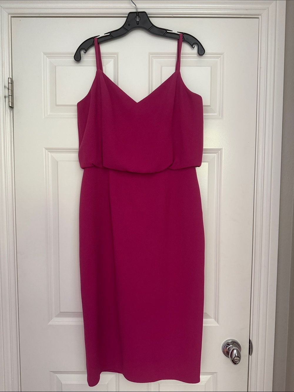 Dress the Population Fuchsia Midi Slip Dress